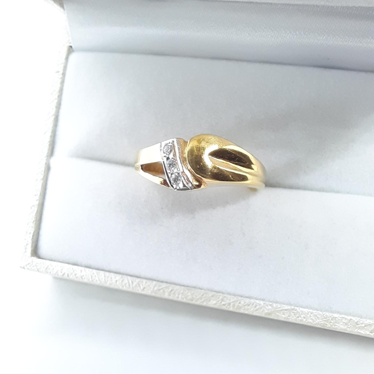 Χρυσό δαχτυλίδι Κ14 ζιργκόν