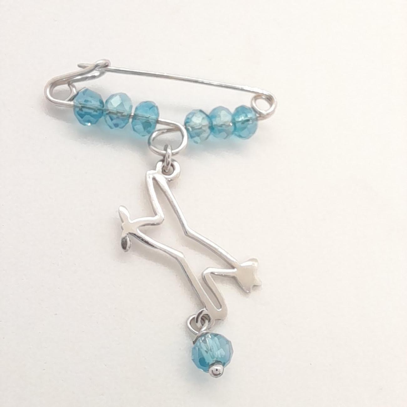 Φυλαχτό μωρού ασημένιο αεροπλανάκι 