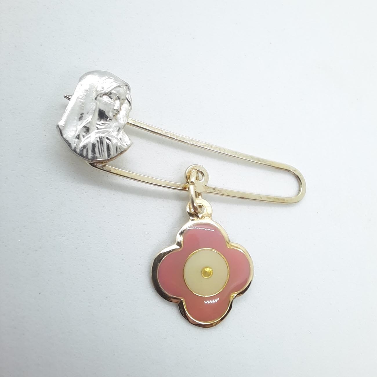 Φυλαχτό Παναγία ασήμι 9.25 επίχρυσο