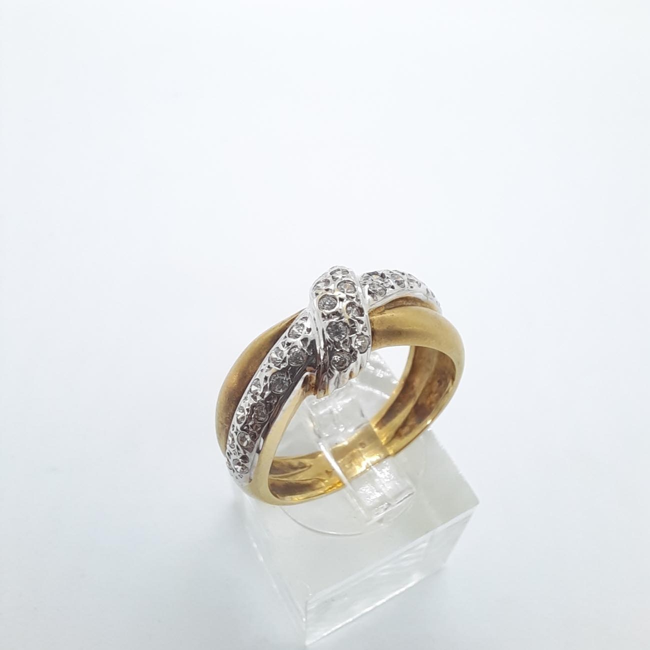 Χρυσό δαχτυλίδι Κ14 ένωση αγάπης 