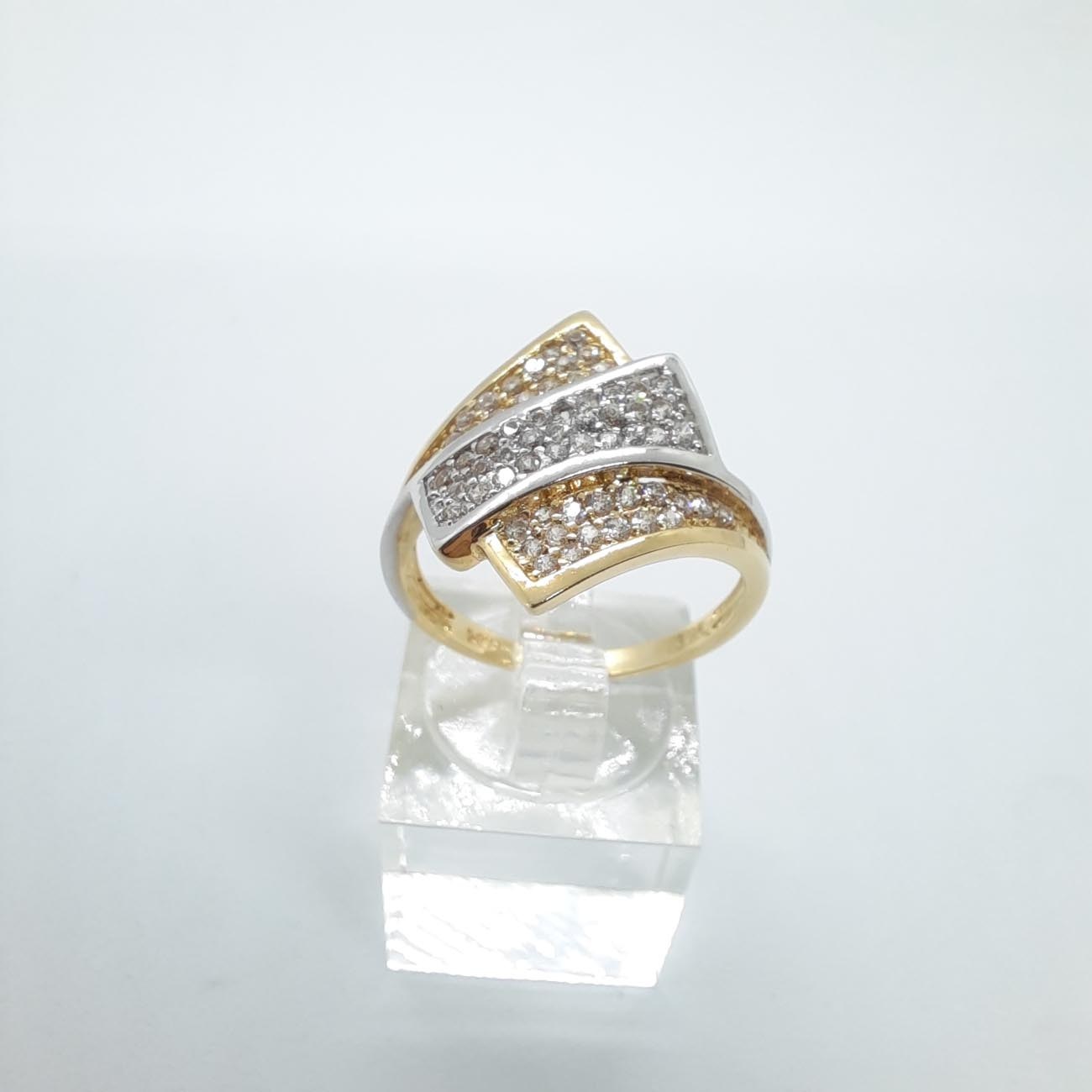 Χρυσό δαχτυλίδι Κ14 ρόμβος