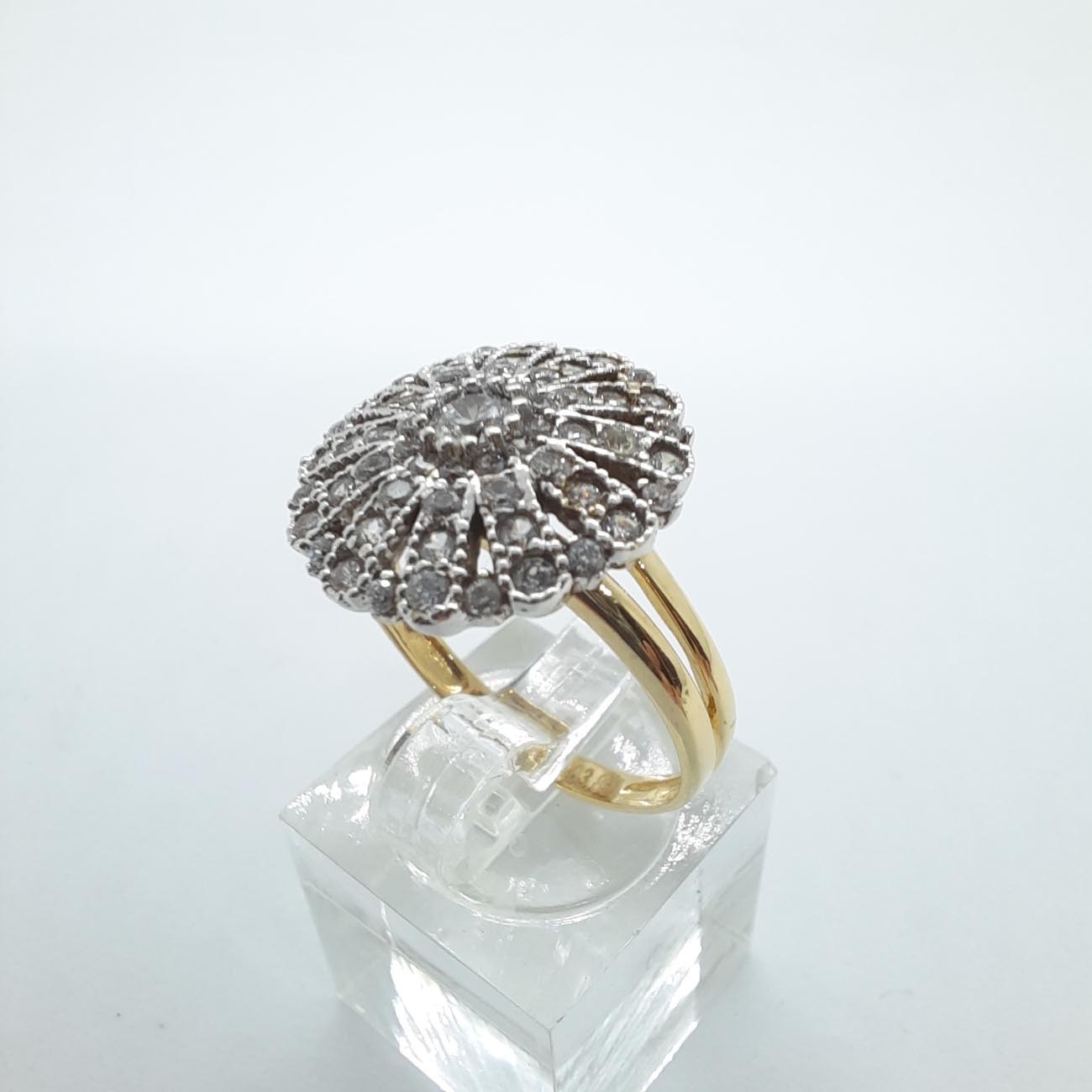 Χρυσό δαχτυλίδι Κ14 παγώνι