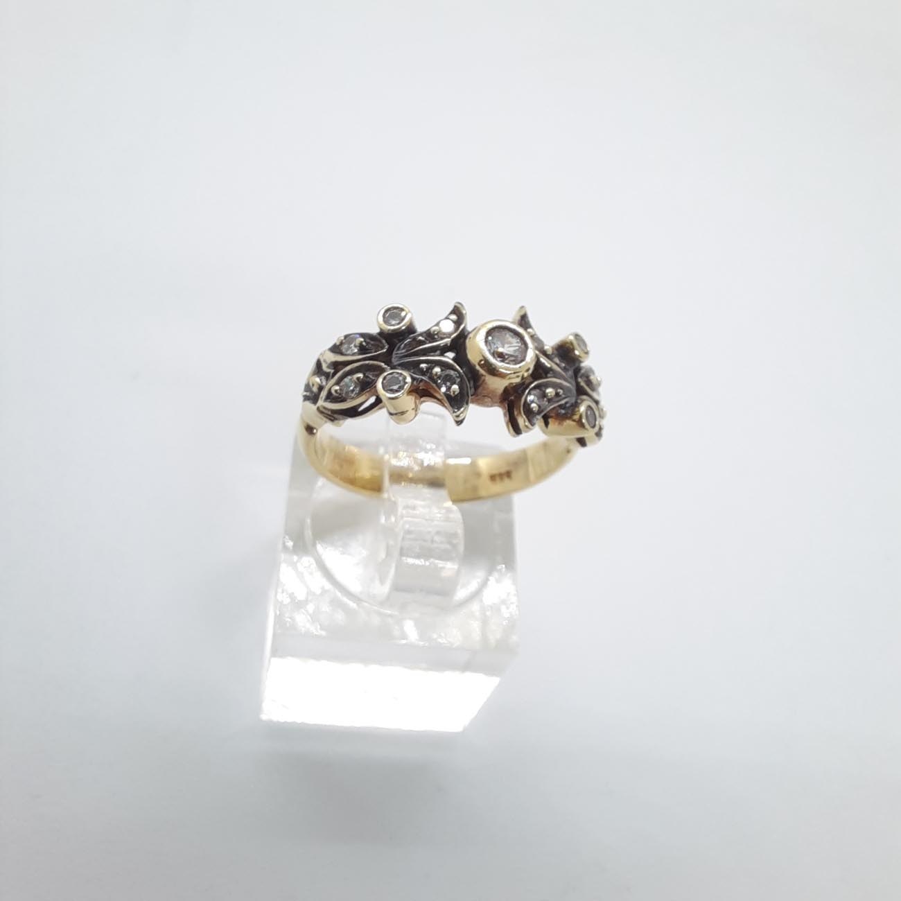 Χρυσό δαχτυλίδι Κ14 fairy crown