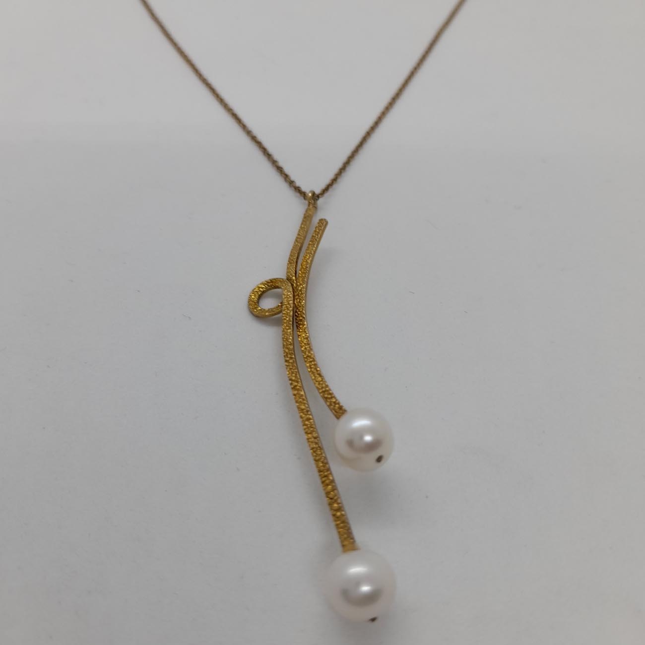 Ασημένιο επιχρυσωμένο κολιέ Harmony