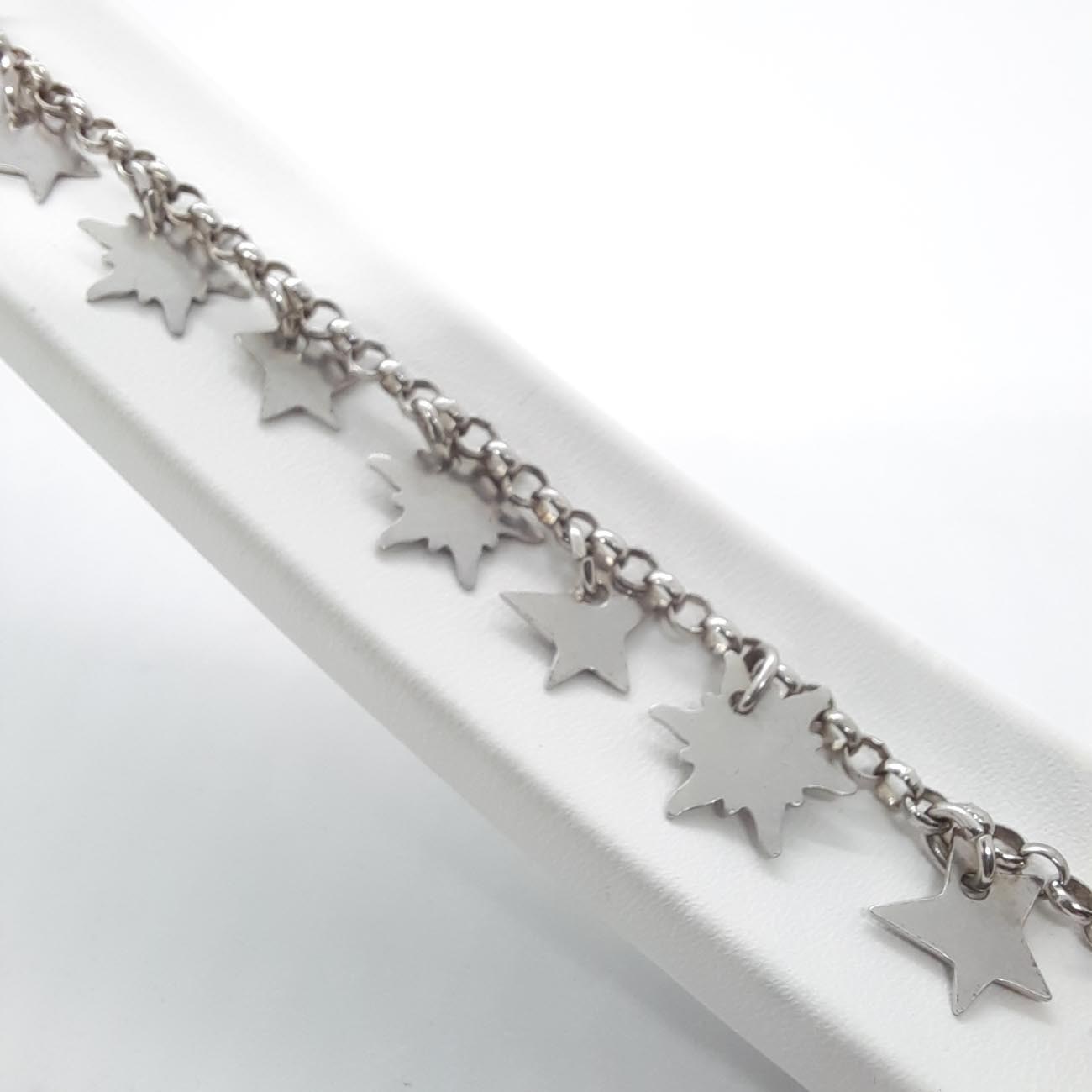 Ασημένιο βραχιόλι αστέρια 