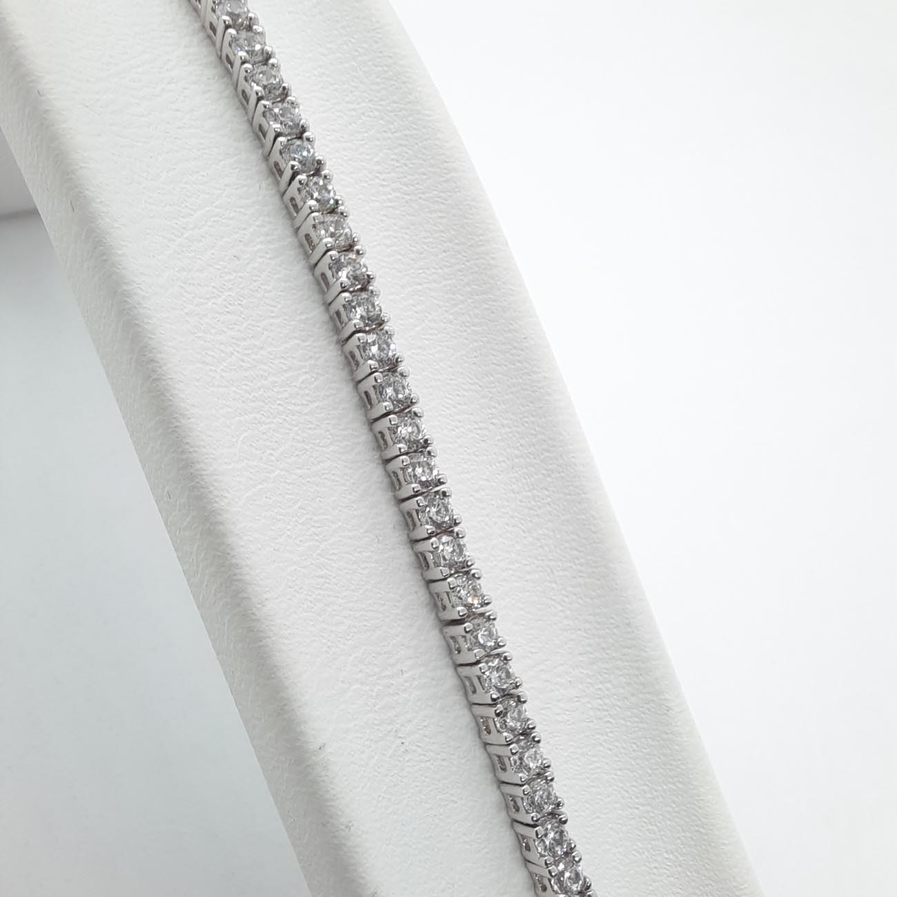 Ασημένιο βραχιόλι ριβιέρα