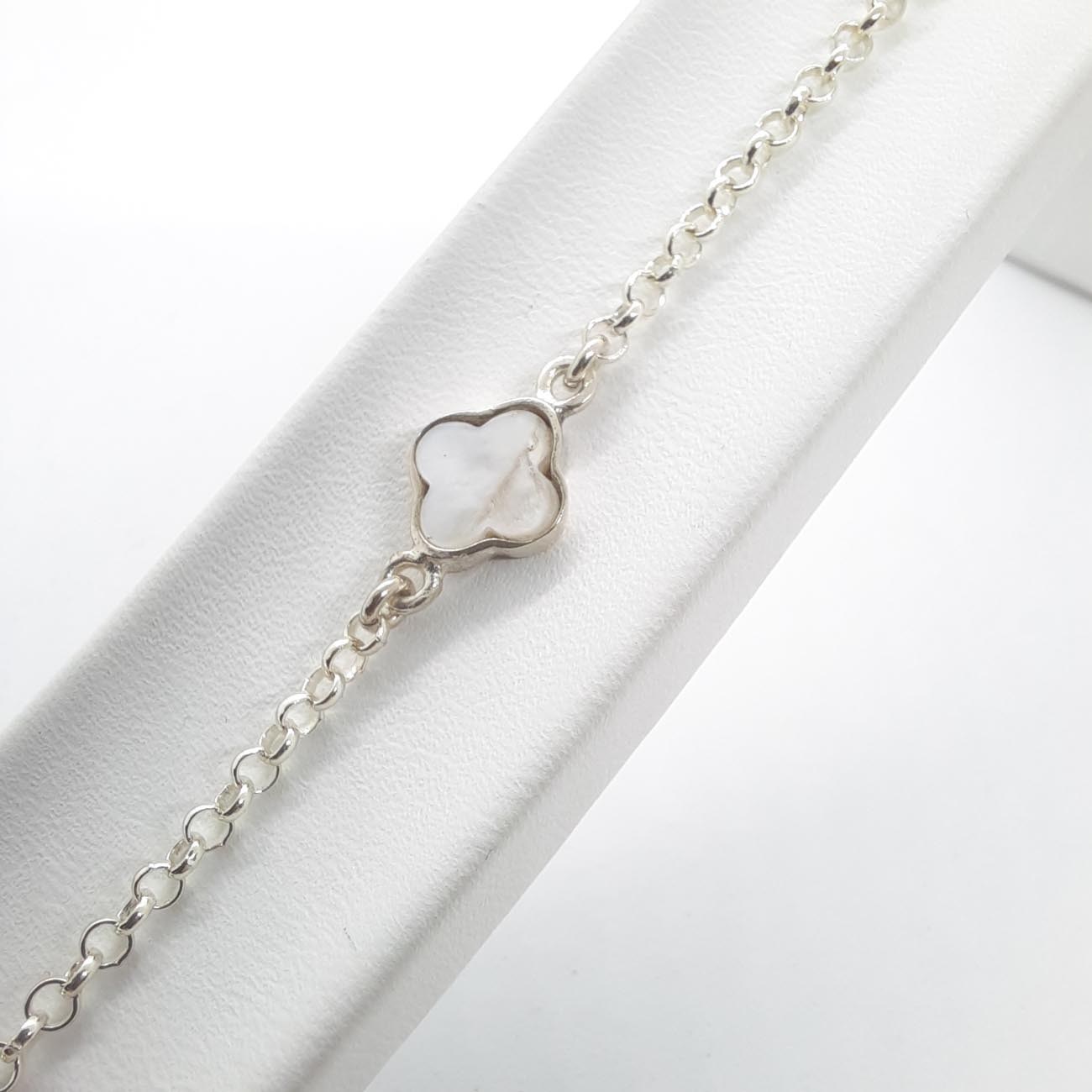 Ασημένιο βραχιόλι σταυρός φίλντισι