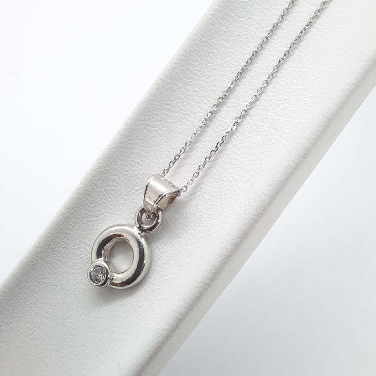 Λευκόχρυσο κολιέ Κ14 ζιργκόν