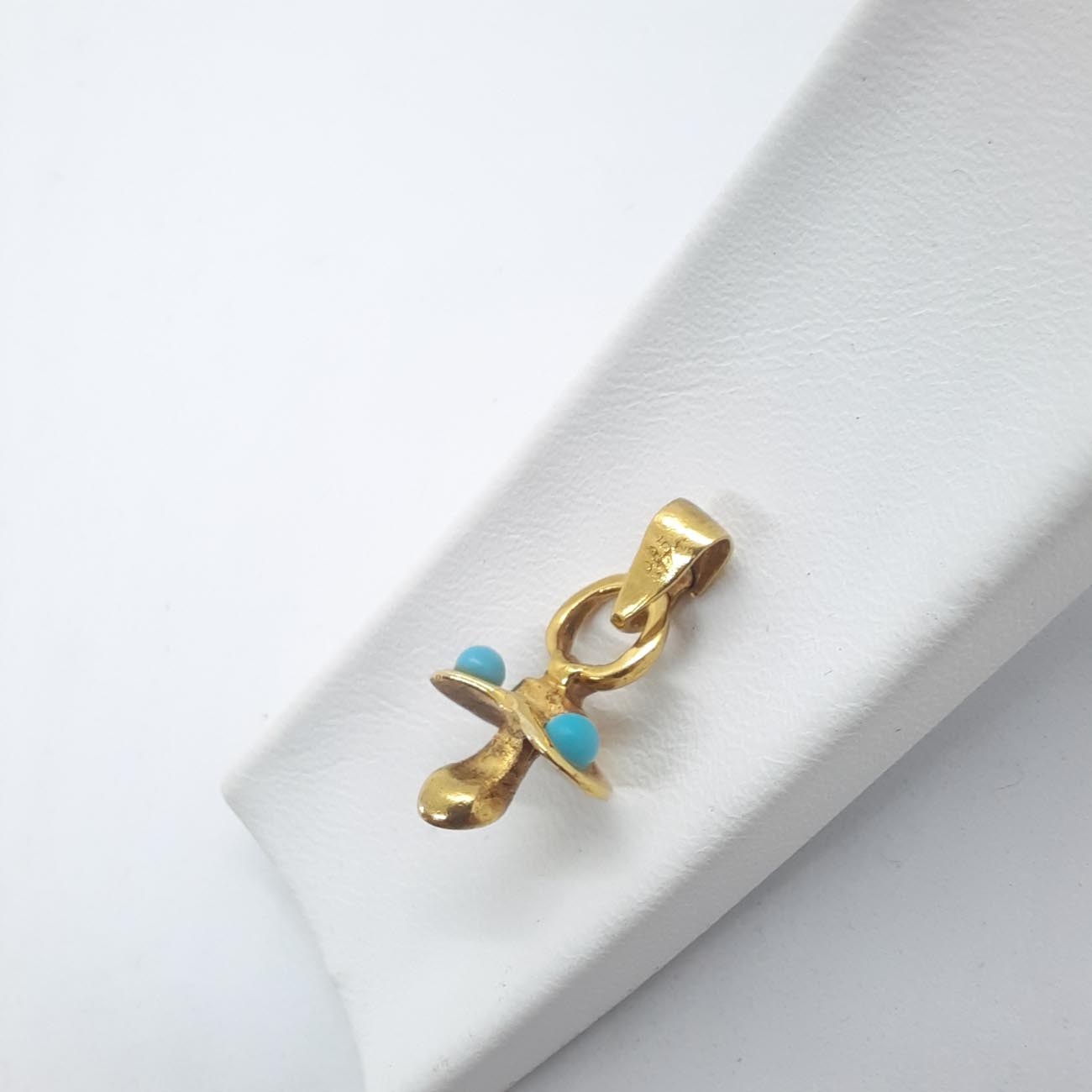 Χρυσό μενταγιόν πιπίλα Κ14