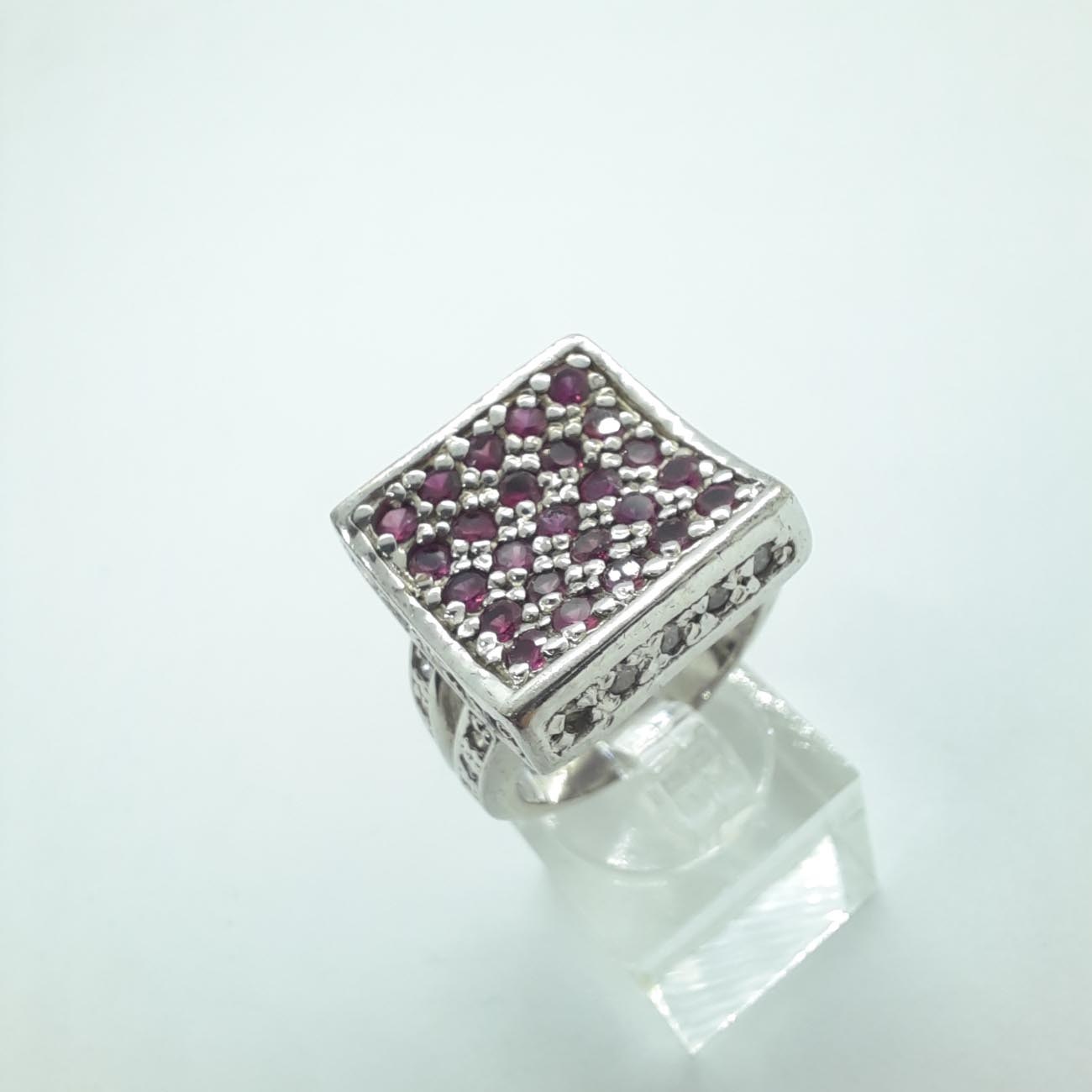 Δαχτυλίδι ασήμι φούξια ζιργκόν