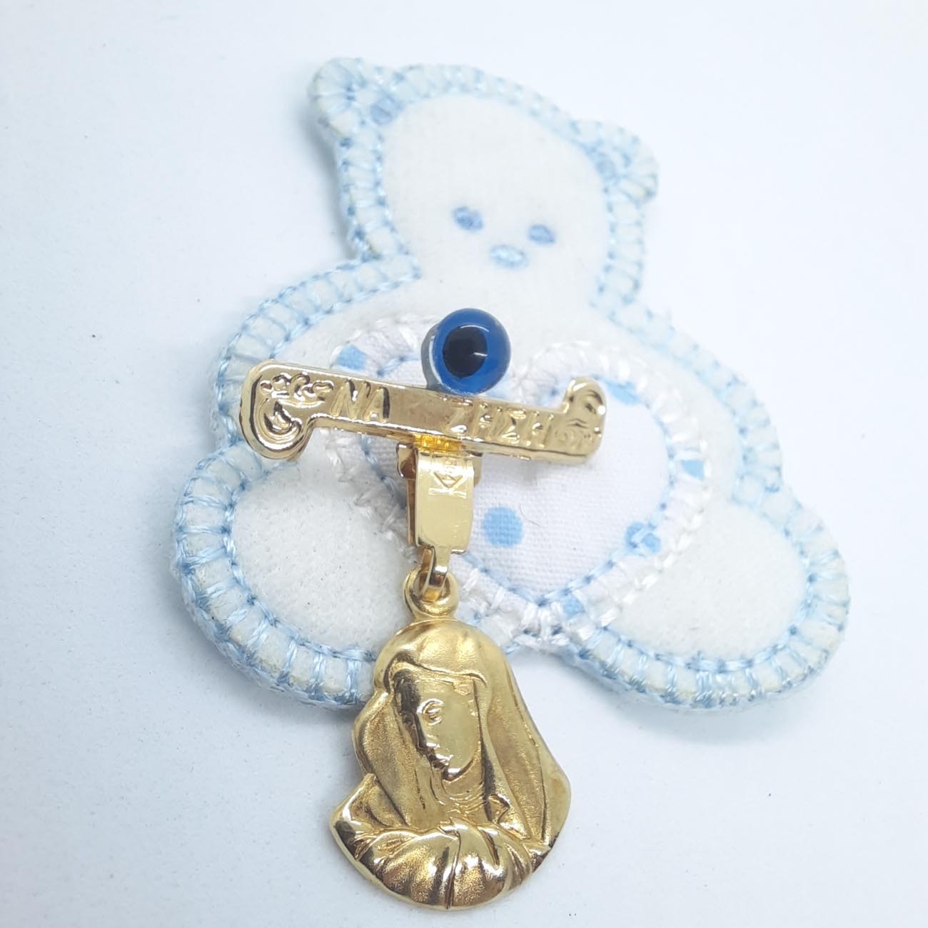 Φυλαχτό κούνιας Κ14 χρυσή Παναγίτσα