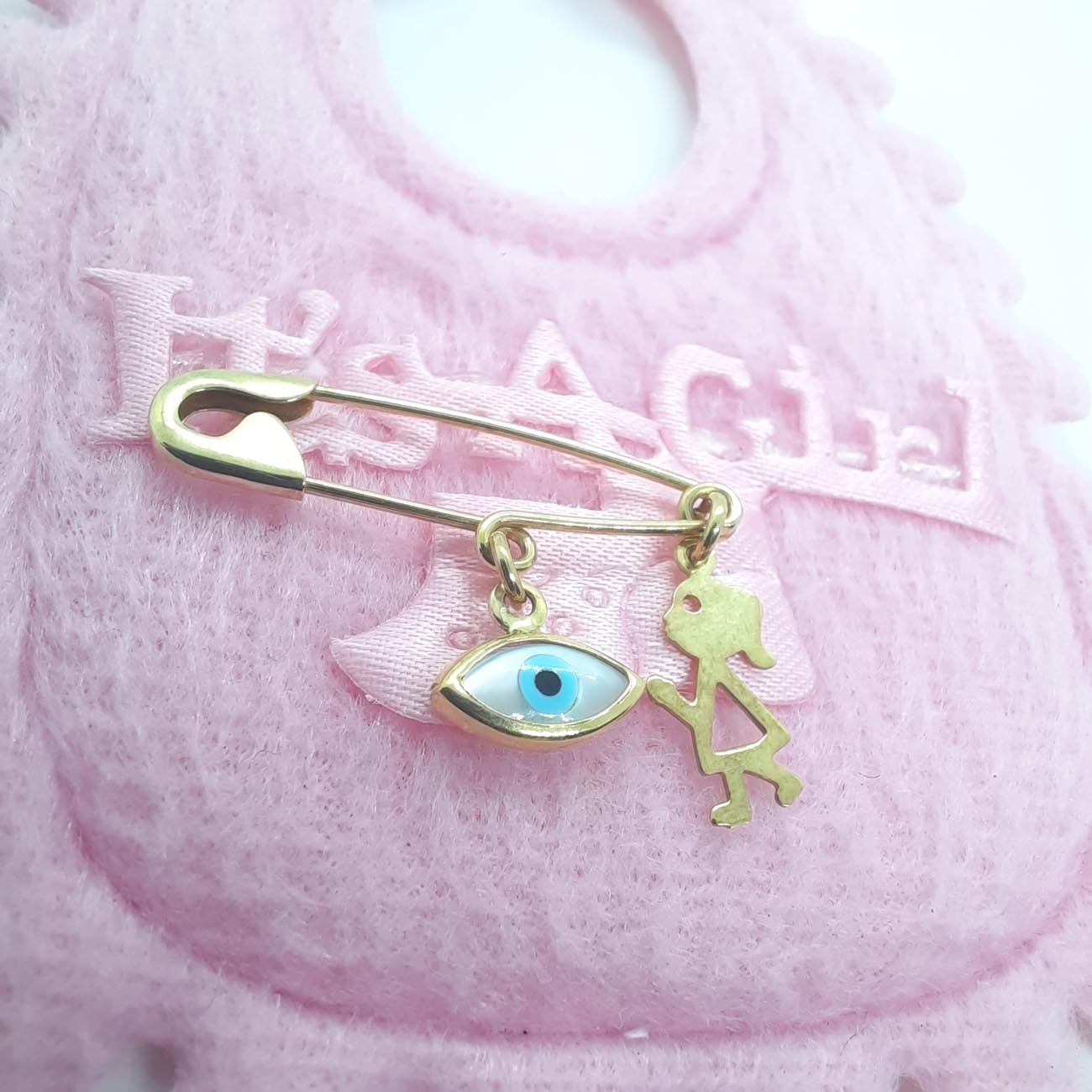 Χρυσό ματόχαντρο Κ9 κοριτσάκι