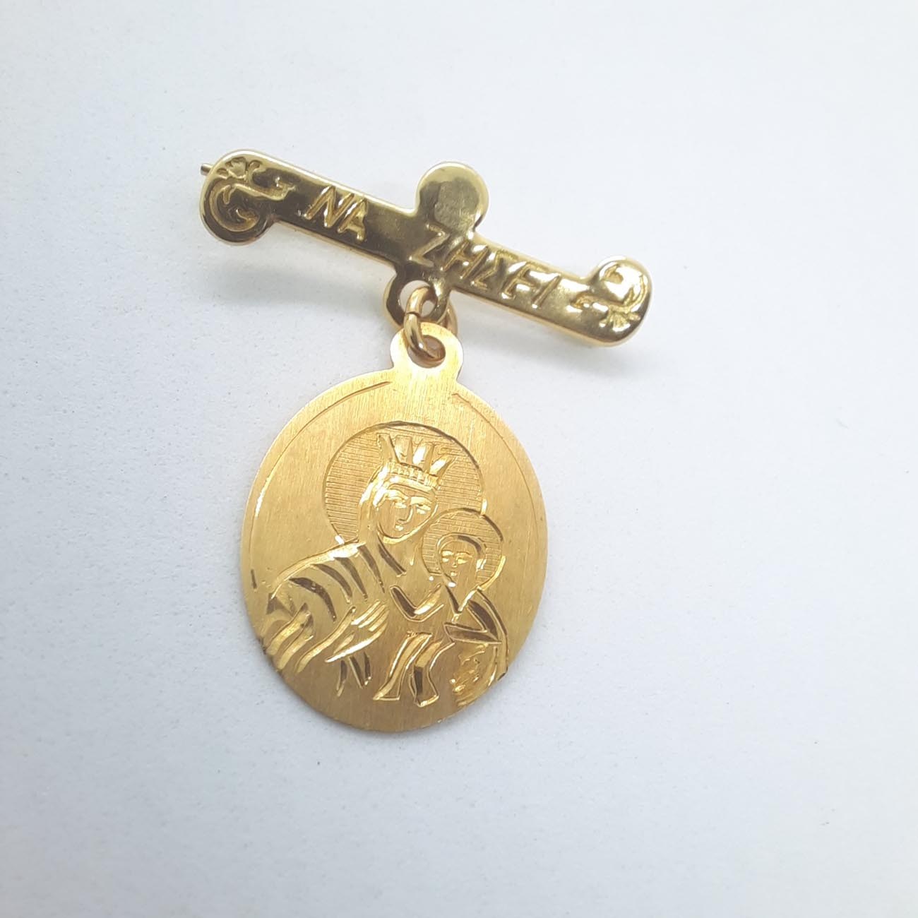 Χρυσό φυλαχτό Παναγία Κ14