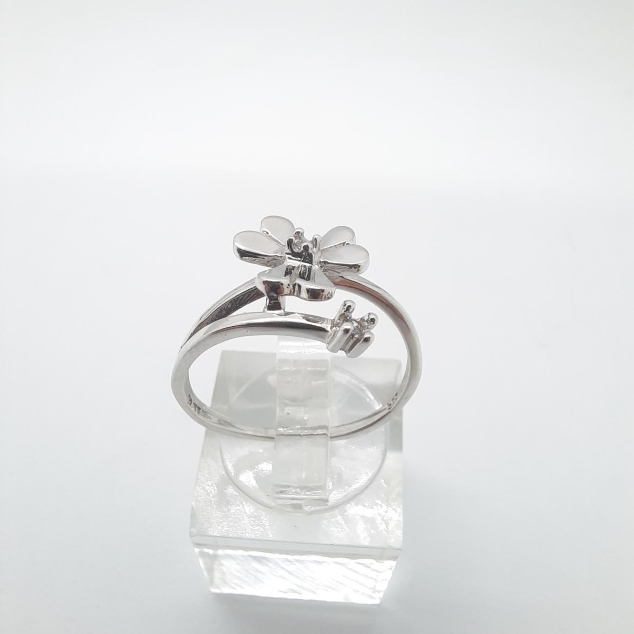 Λευκόχρυσο δαχτυλίδι Κ14 fioro