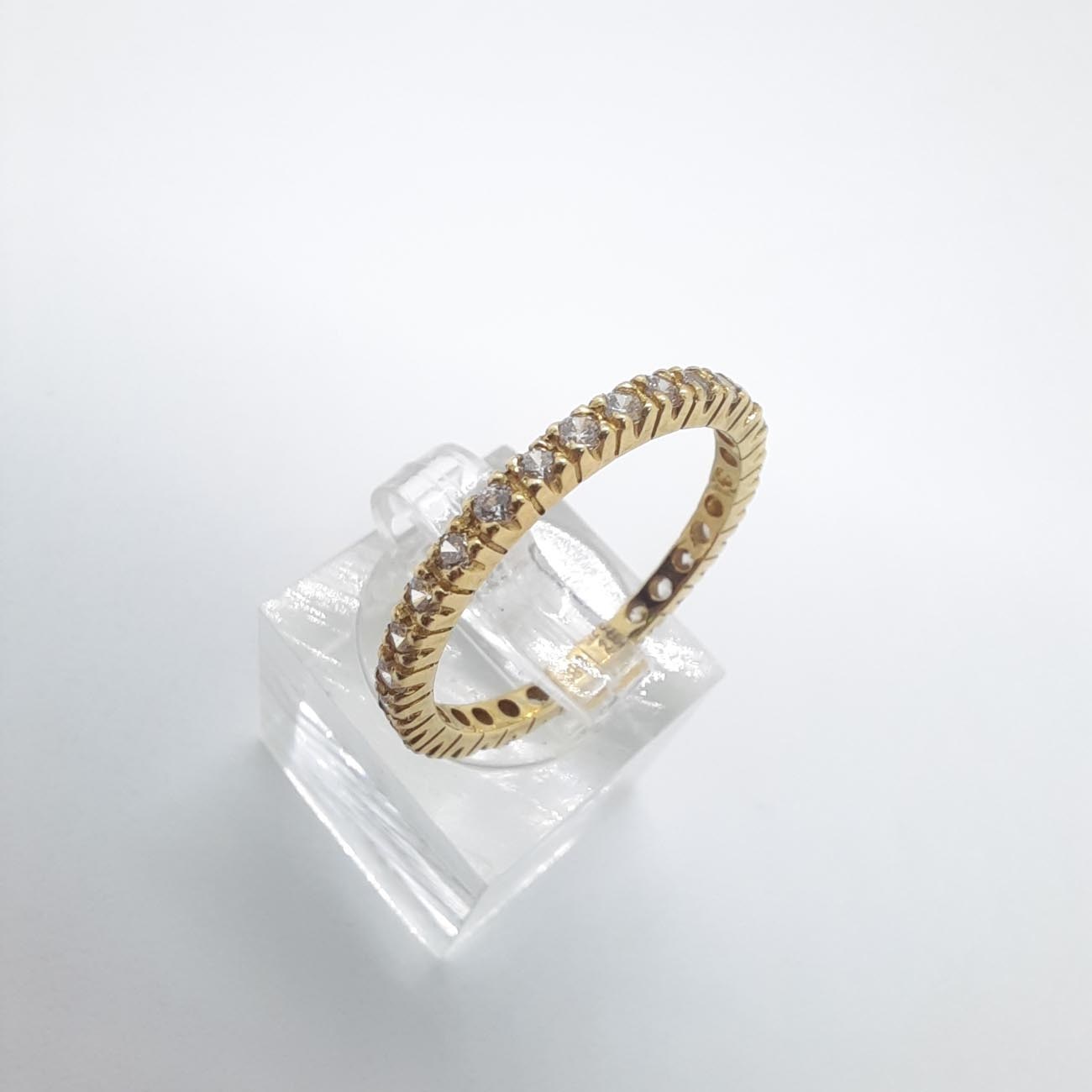 Δαχτυλίδι σειρέ χρυσό K14 sparkle