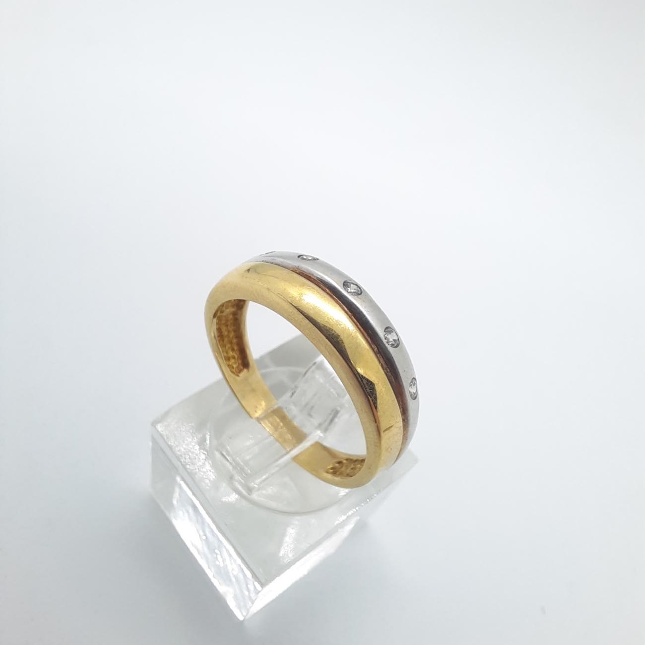 Χρυσό-λευκόχρυσο ζιργκόν βεράκι K14