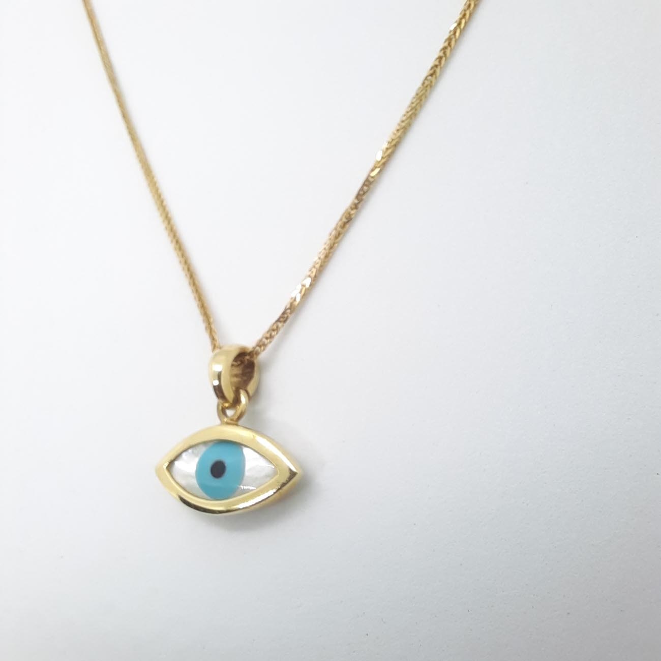 Χρυσό κολιέ ματάκι Κ14