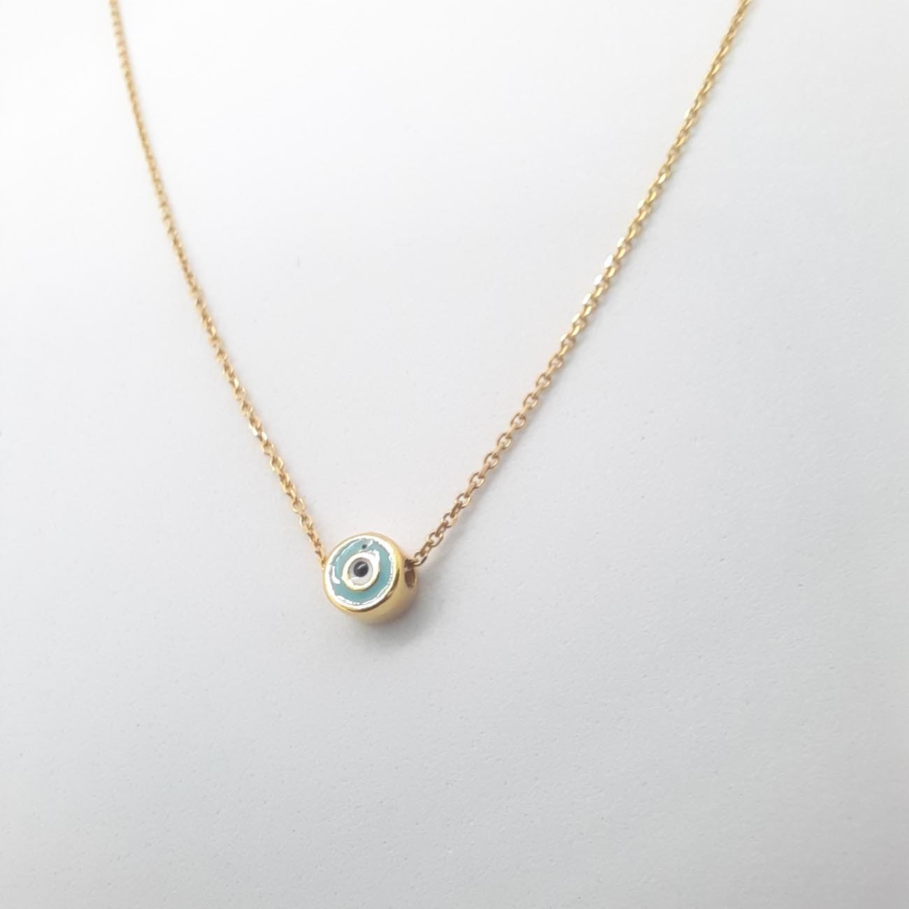 Κολιέ ματάκι επιχρυσωμένο ασήμι