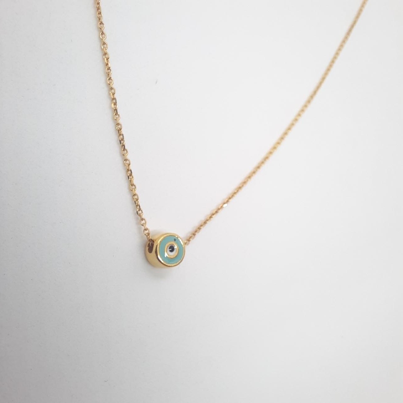 Κολιέ ματάκι επιχρυσωμένο ασήμι