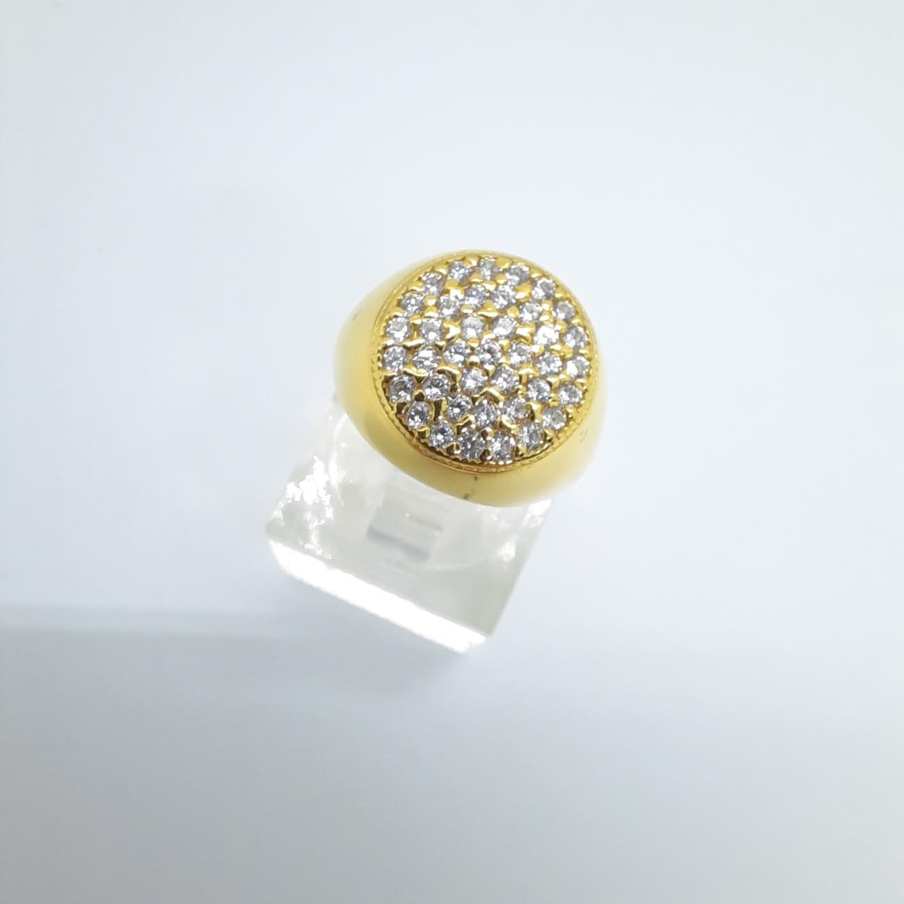 Δαχτυλίδι chevalier ασήμι επιχρυσωμένο