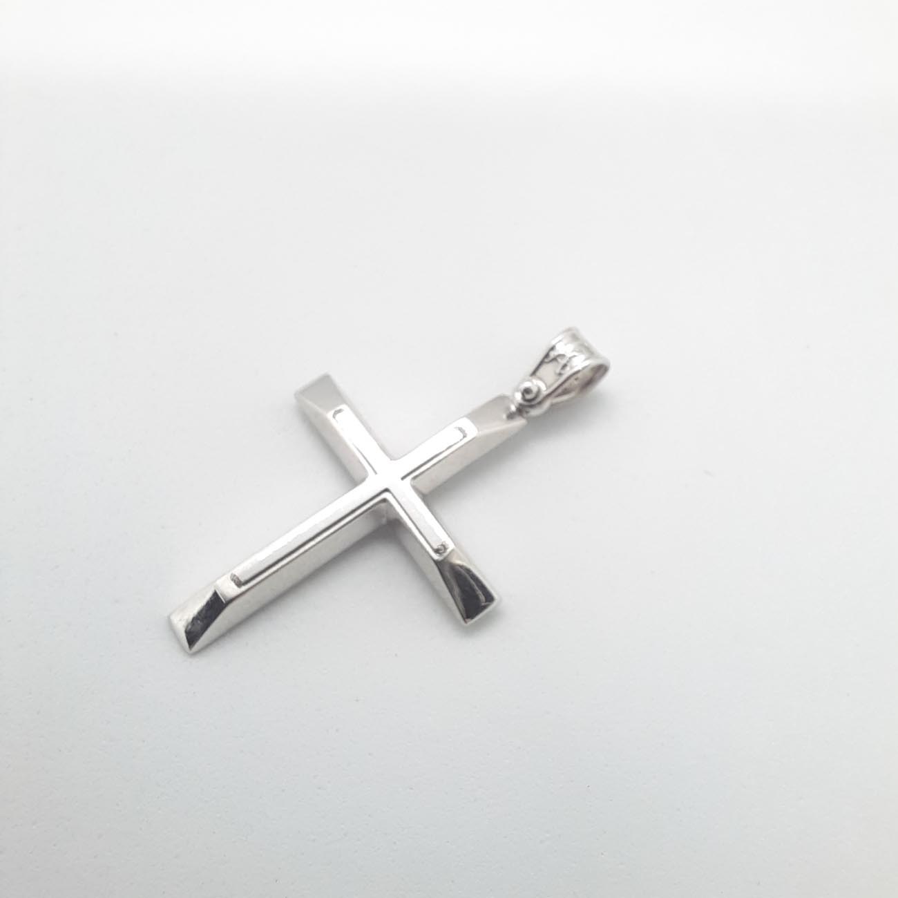 Σταυρός λευκόχρυσος K9