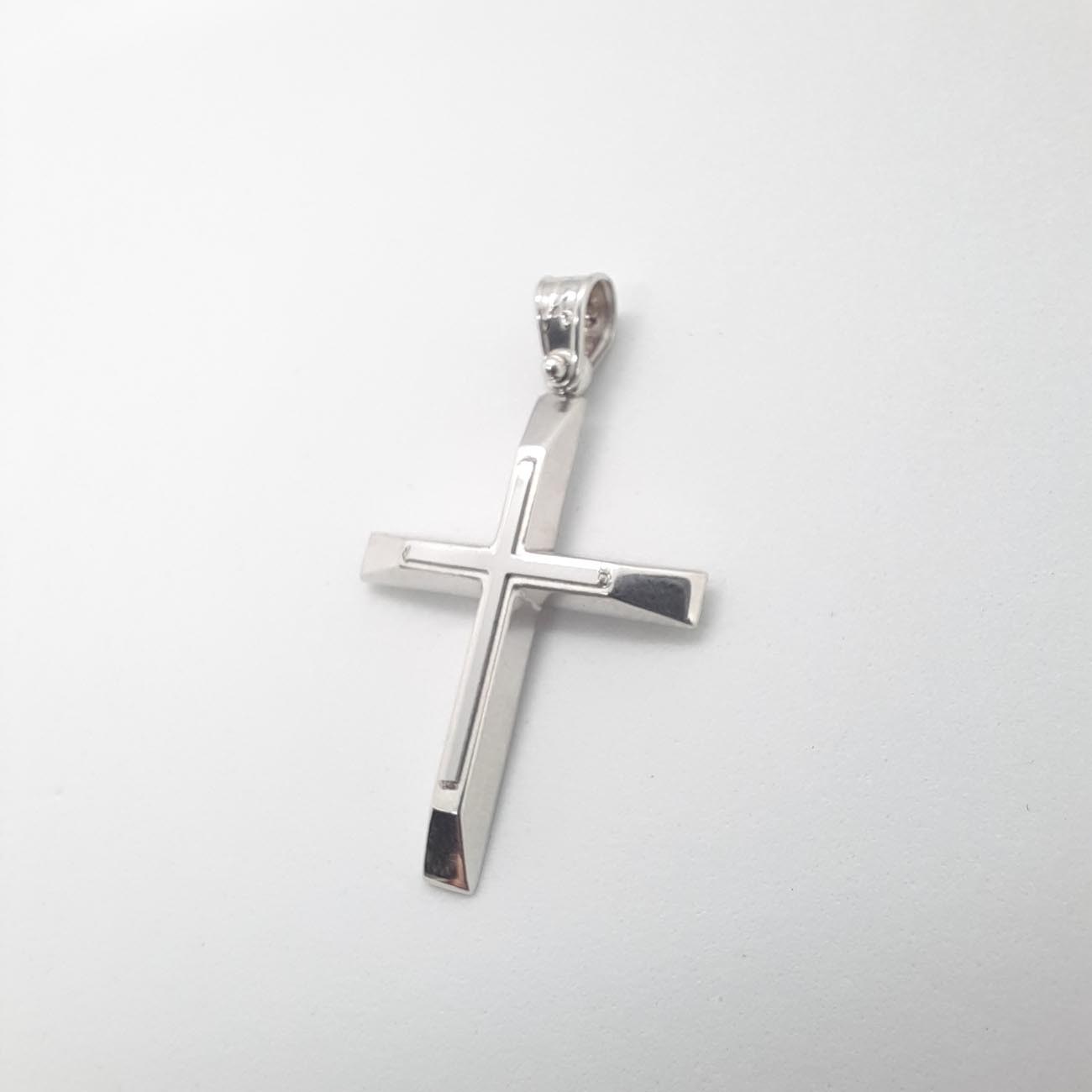 Σταυρός λευκόχρυσος K9