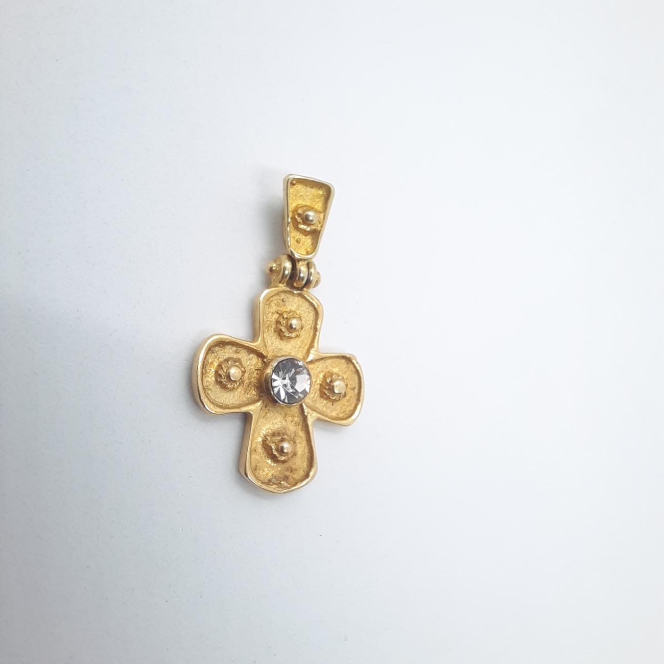 Σταυρός επίχρυσο ασήμι byzantium