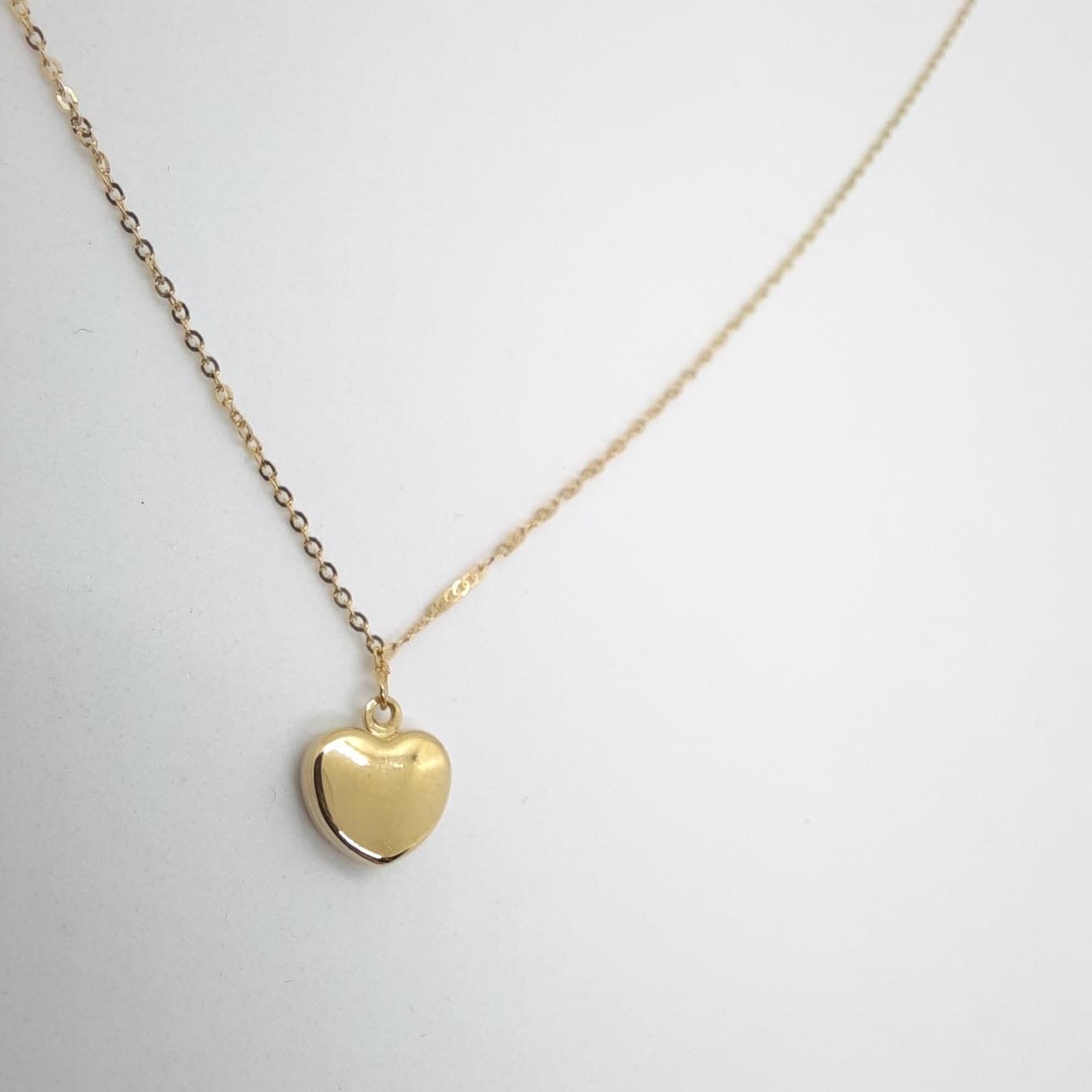 Χρυσό κολιέ Κ9 heart of gold