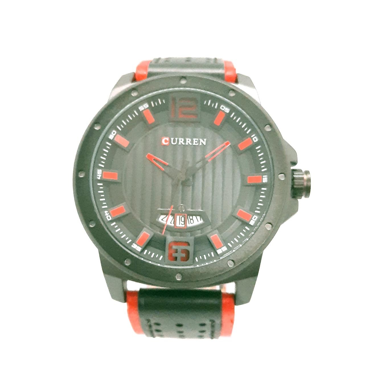 Ρολόι αντρικό μαύρο κόκκινο CURREN