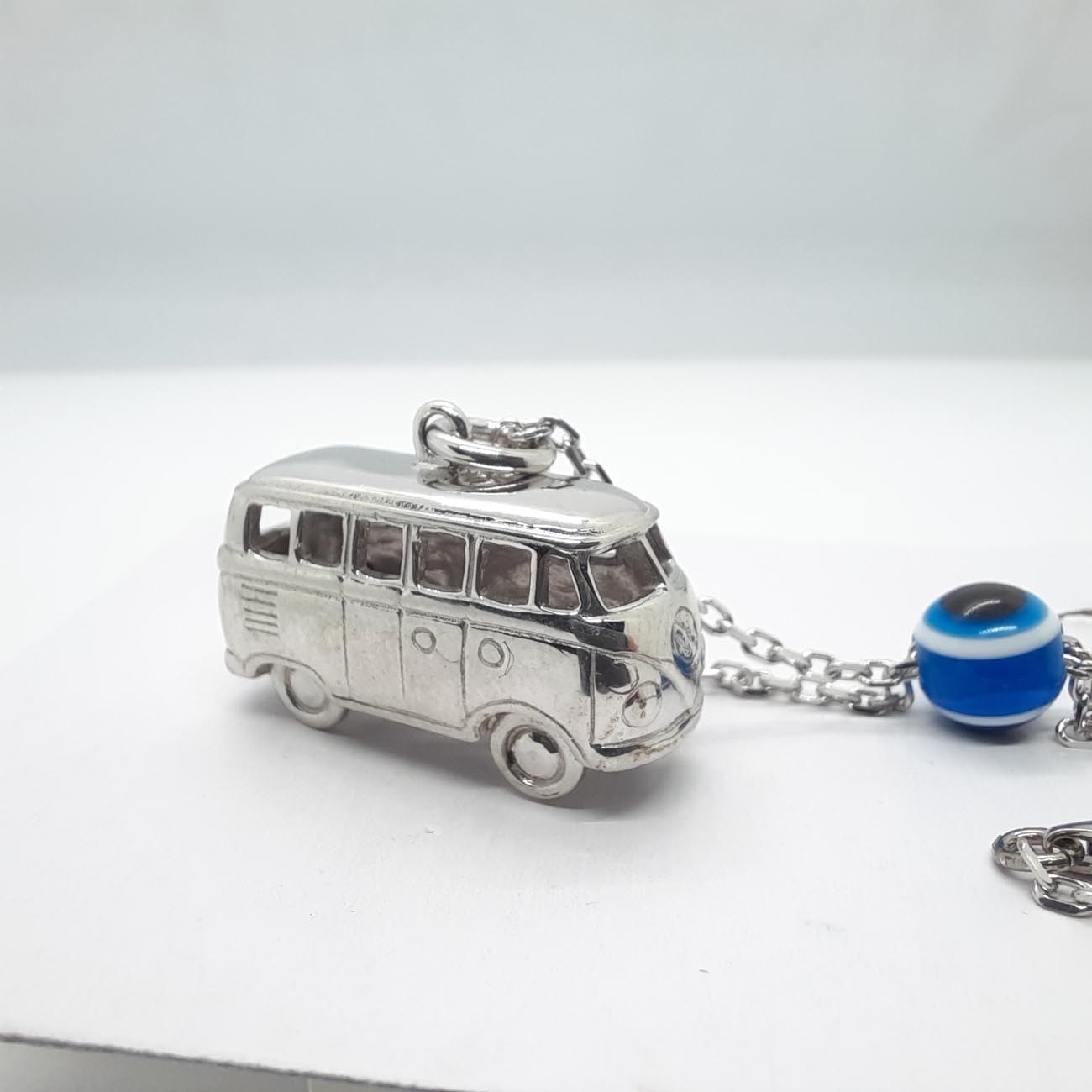 Ασημένιο γούρι οχήματος campervan