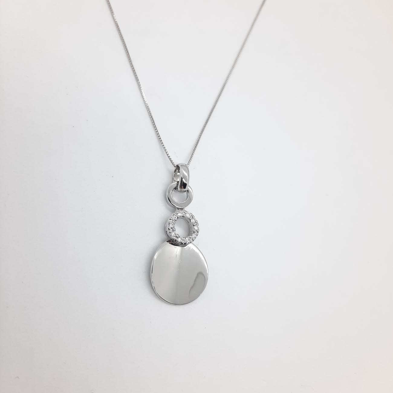 Ασημένιο κολιέ mirrors