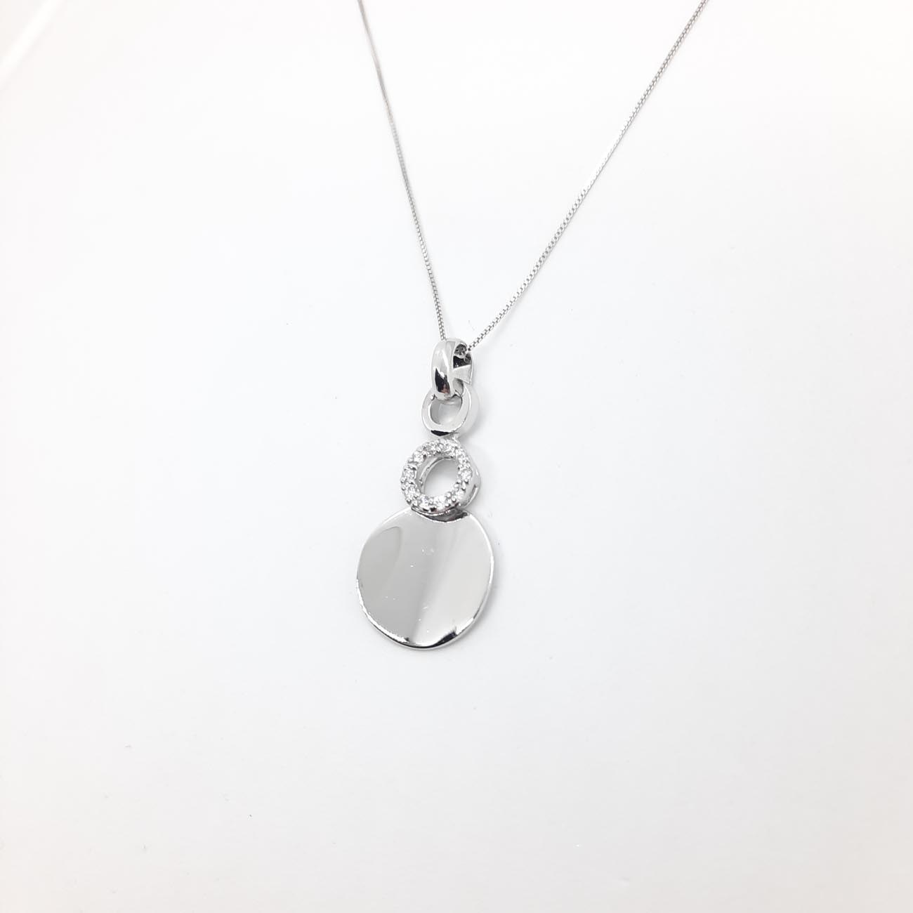 Ασημένιο κολιέ mirrors