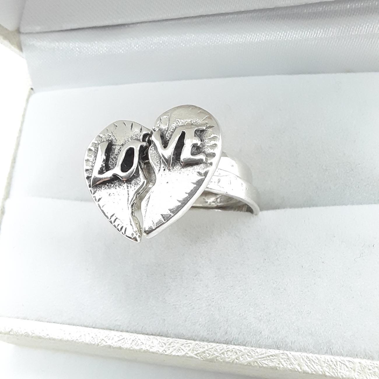 1 ΑΣΗΜΕΝΙΟ δαχτυλίδι LOVE για 2 άτομα