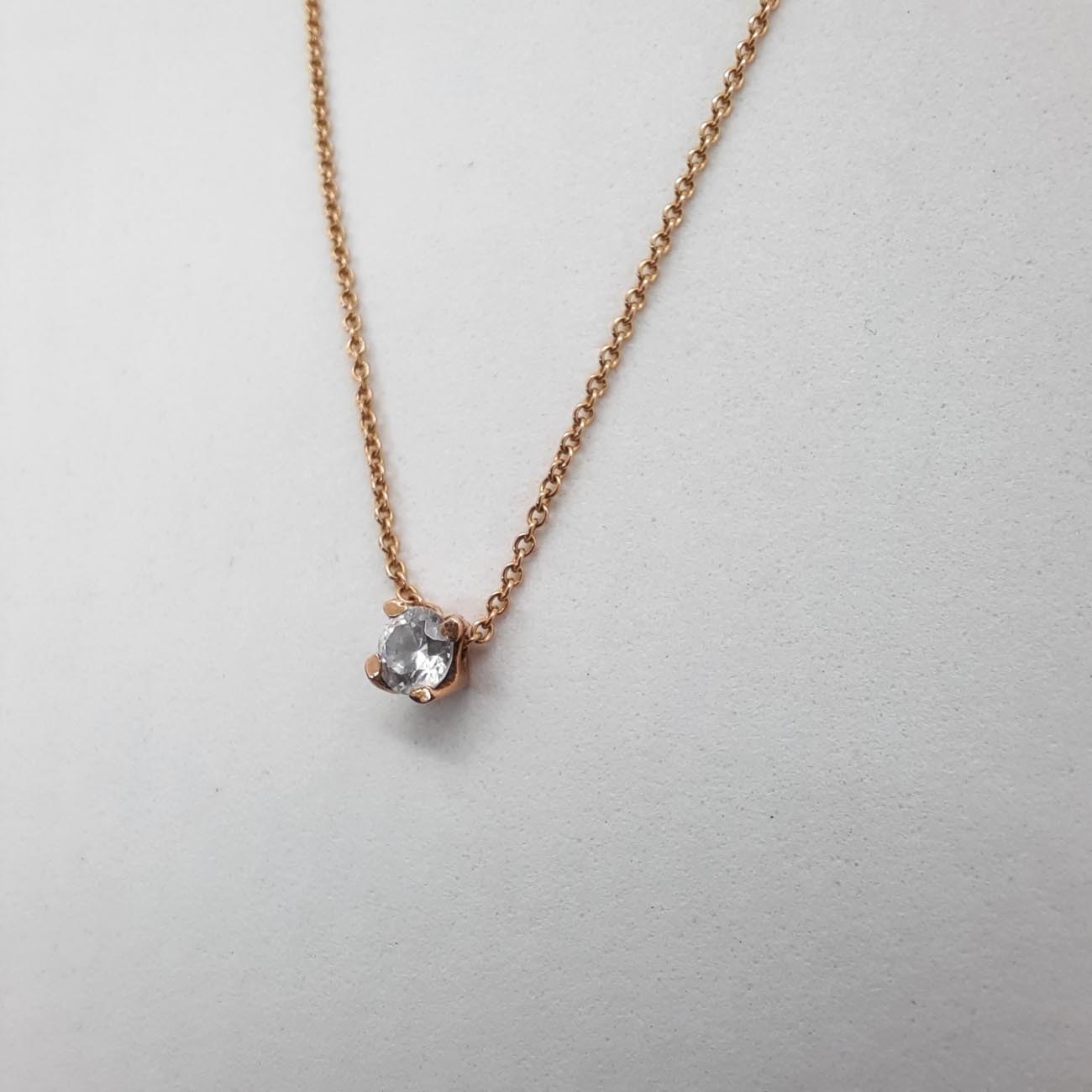 Κολιέ χρυσό rosegold