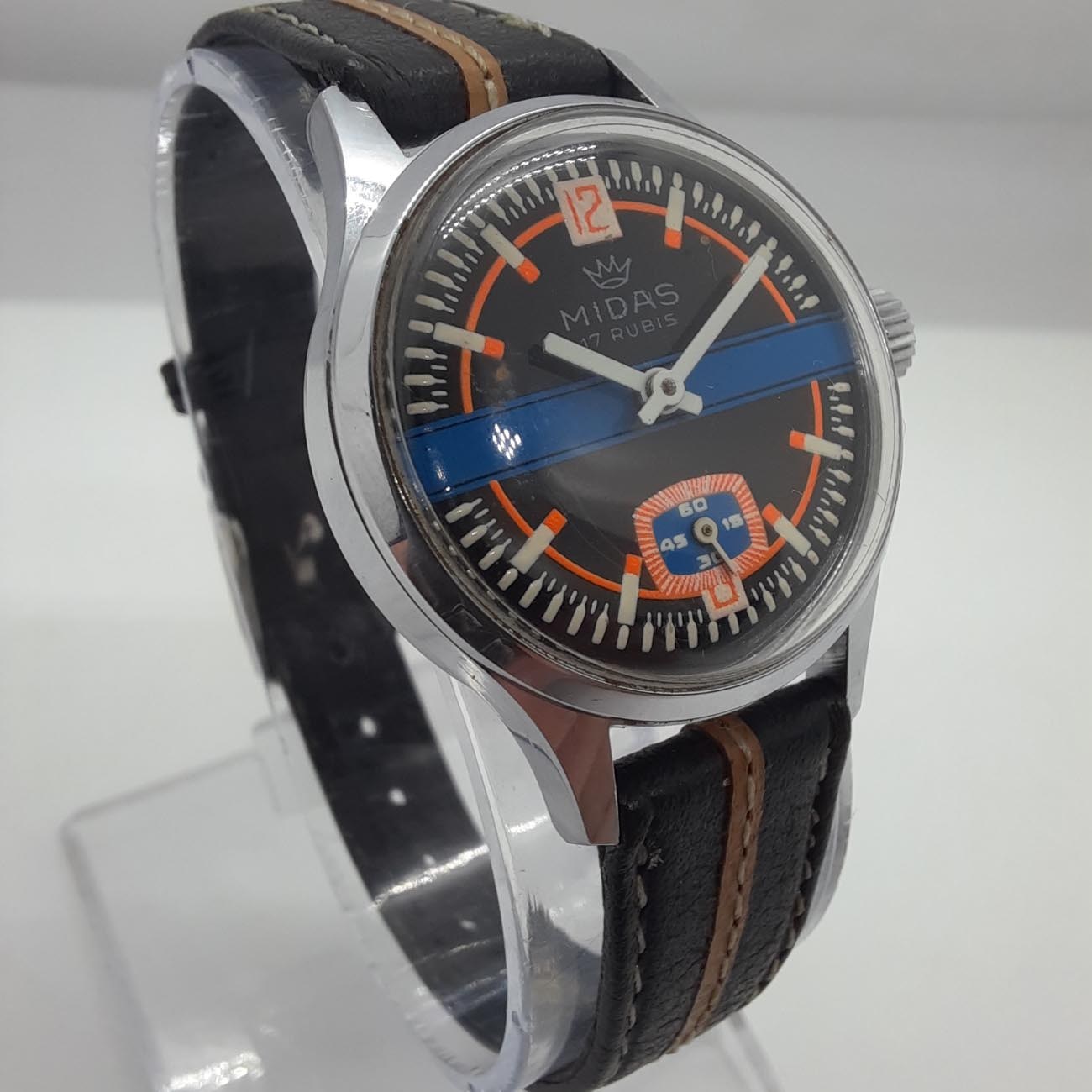 Vintage ρολόι καφέ λουράκι