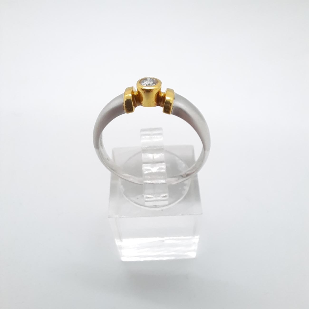 Δαχτυλίδι διαμάντι Κ18 gold finesse 