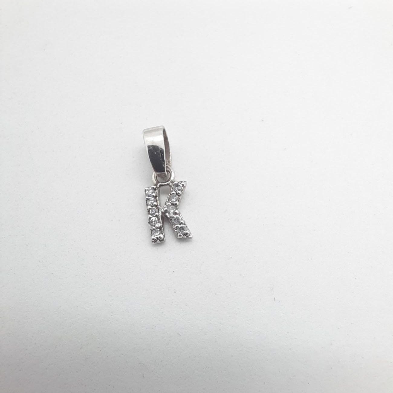 Μονόγραμμα ασήμι ζιργκόν κάππα