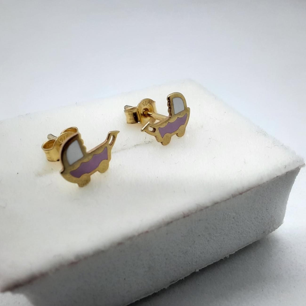 Χρυσά σκουλαρίκια Κ9