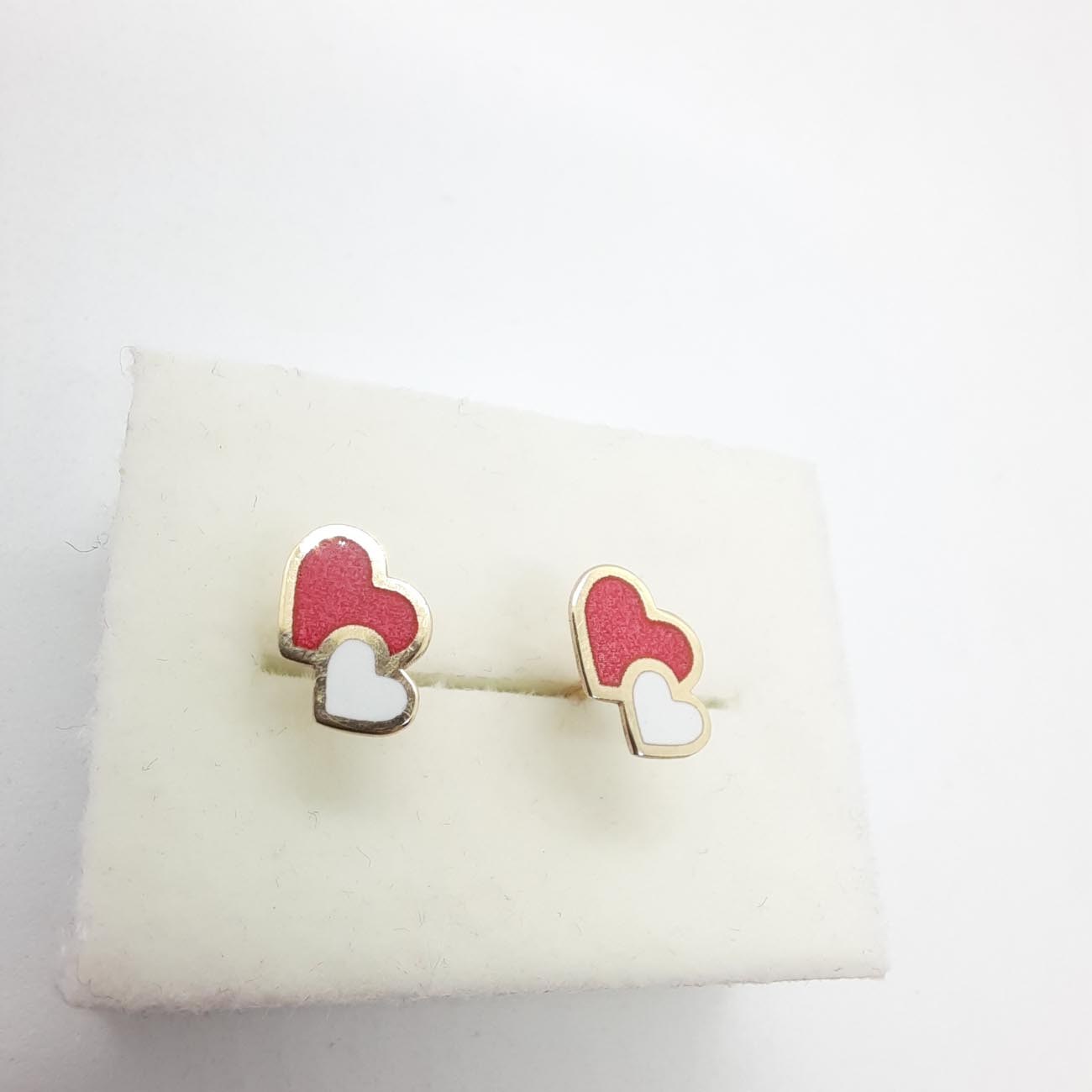 Σκουλαρίκια χρυσά καρδούλες