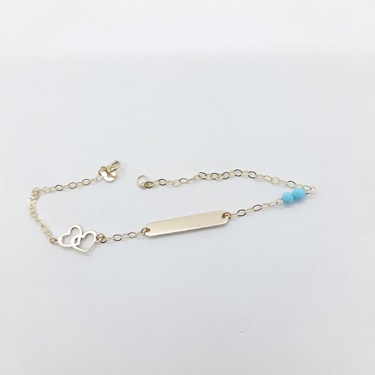 Χρυσή ταυτότητα διπλή καρδιά