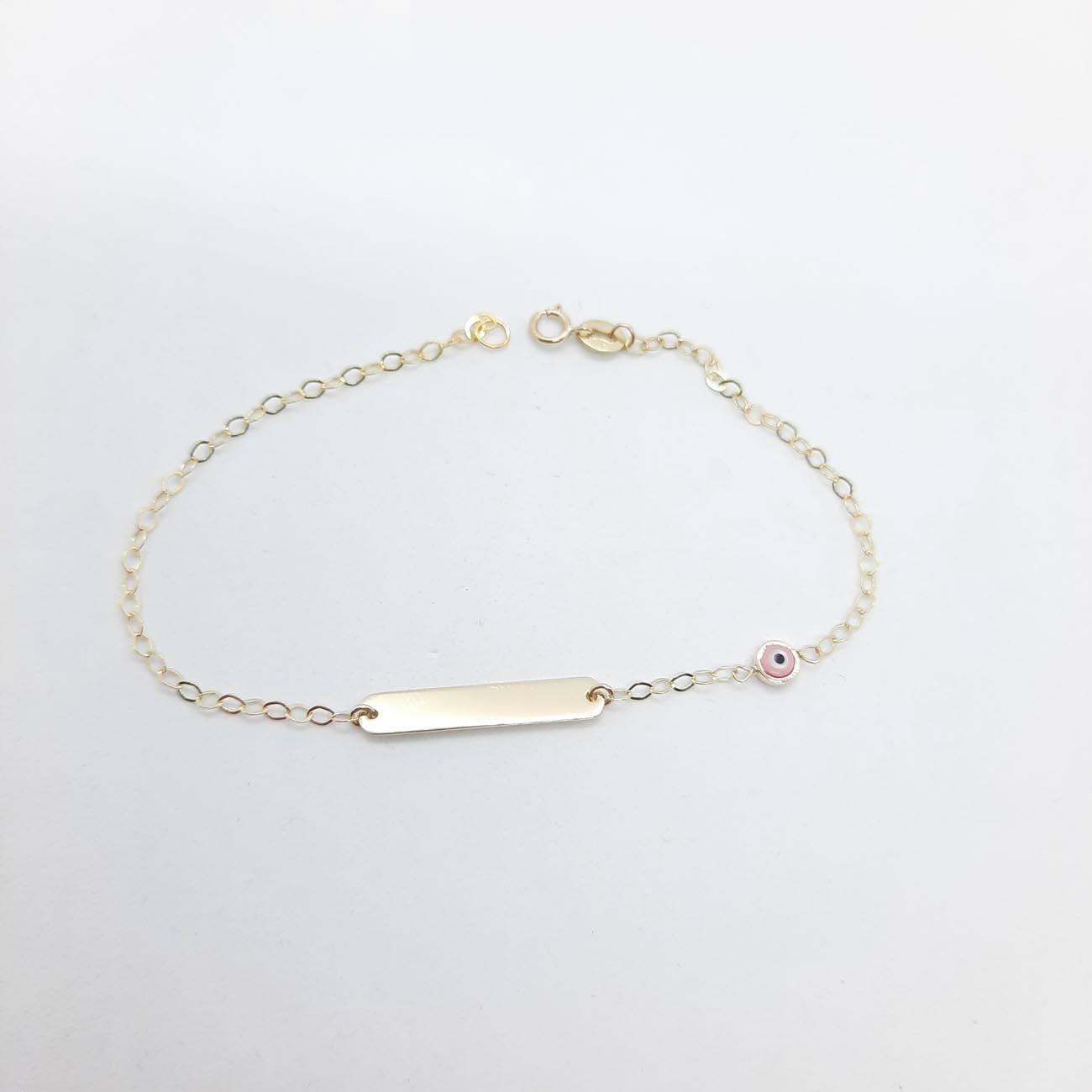 Χρυσή ταυτότητα ροζ ματάκι