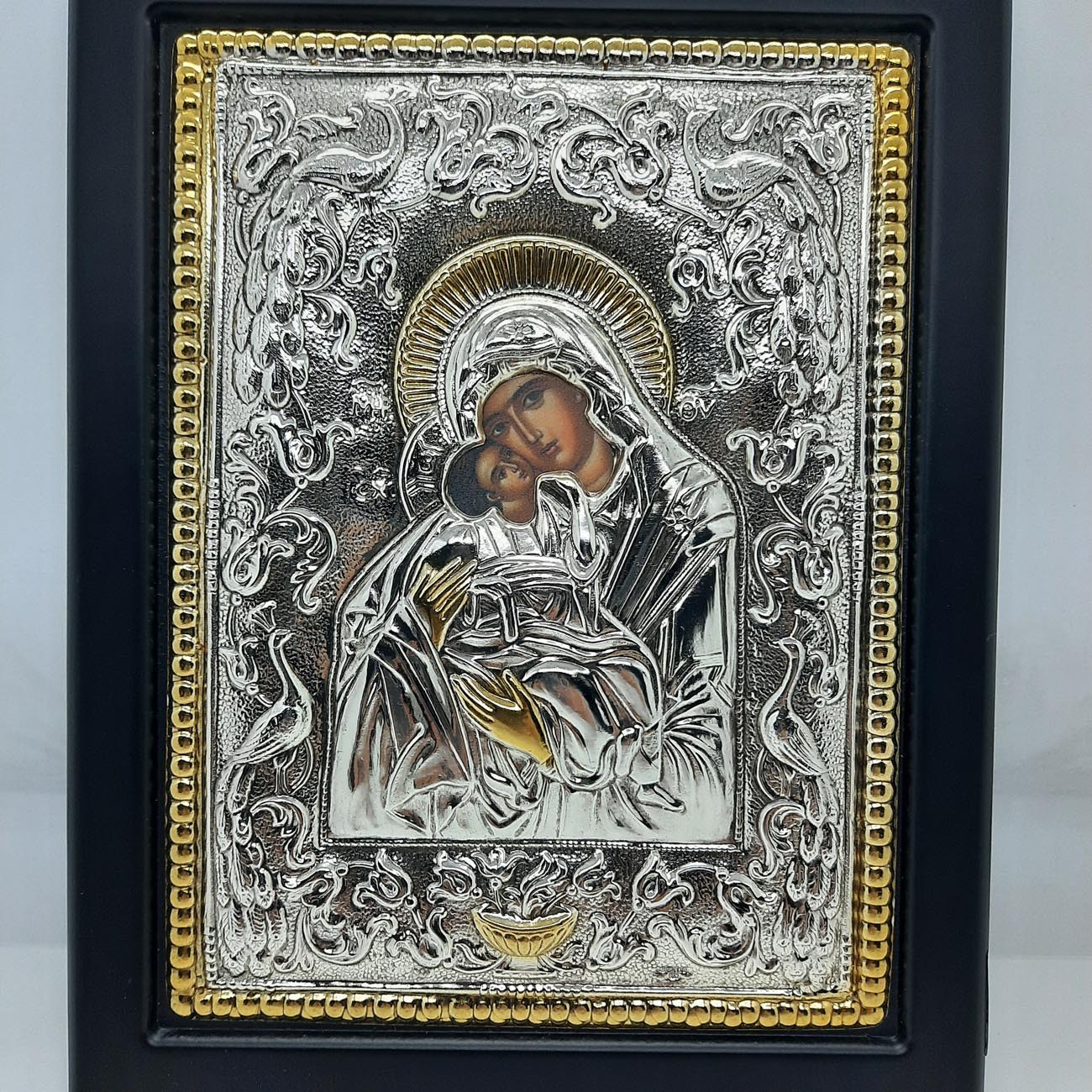 Ασημένια εικόνα ΠΑΝΑΓΙΑ ΓΛΥΚΟΦΙΛΟΥΣΑ