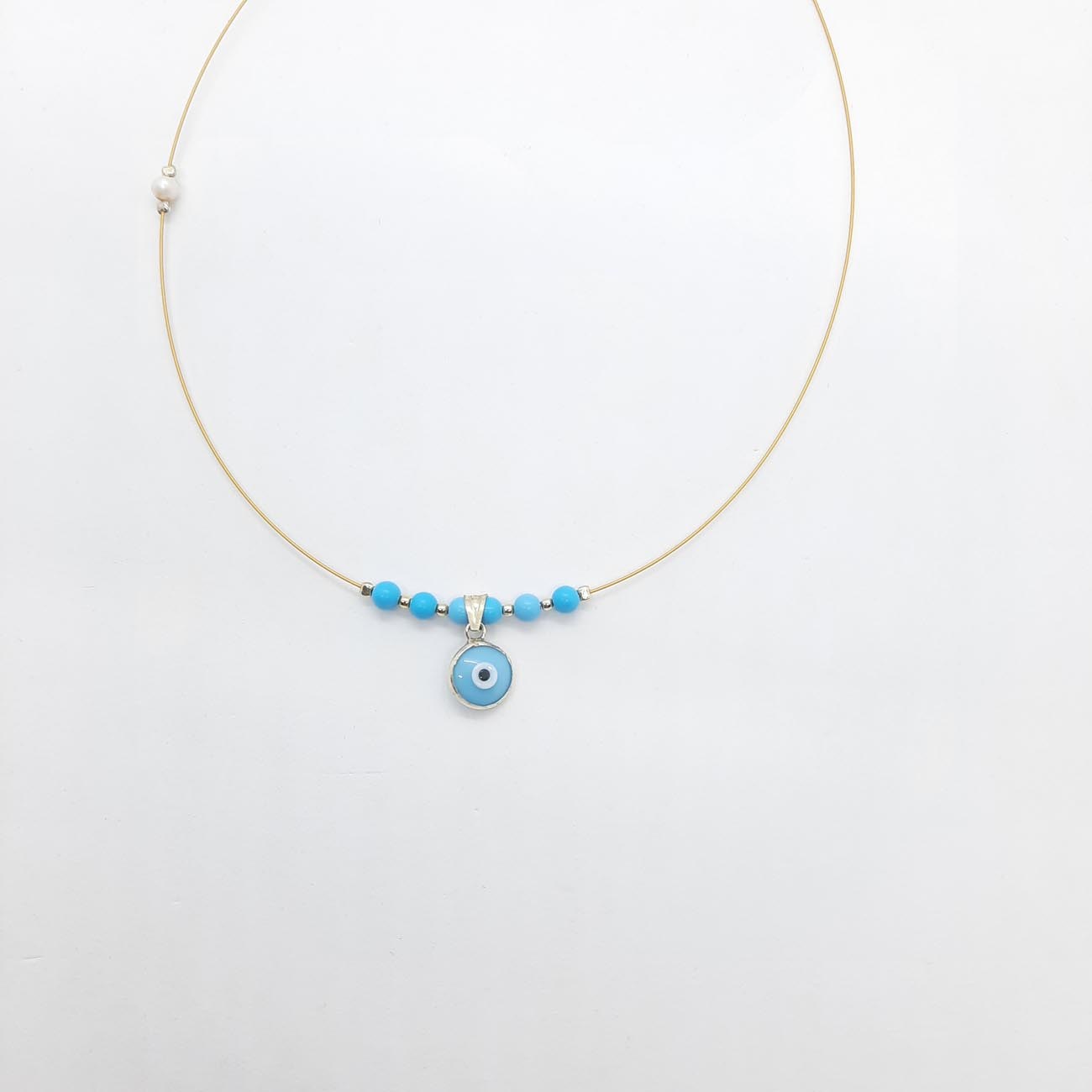 Κολιέ ματόχαντρο τυρκουάζ