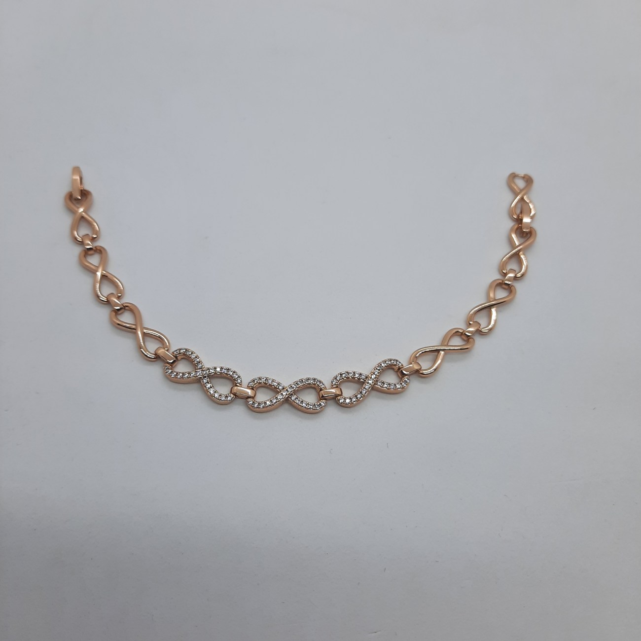 Βραχιόλι ΑΠΕΙΡΟ επίχρυσο ασήμι