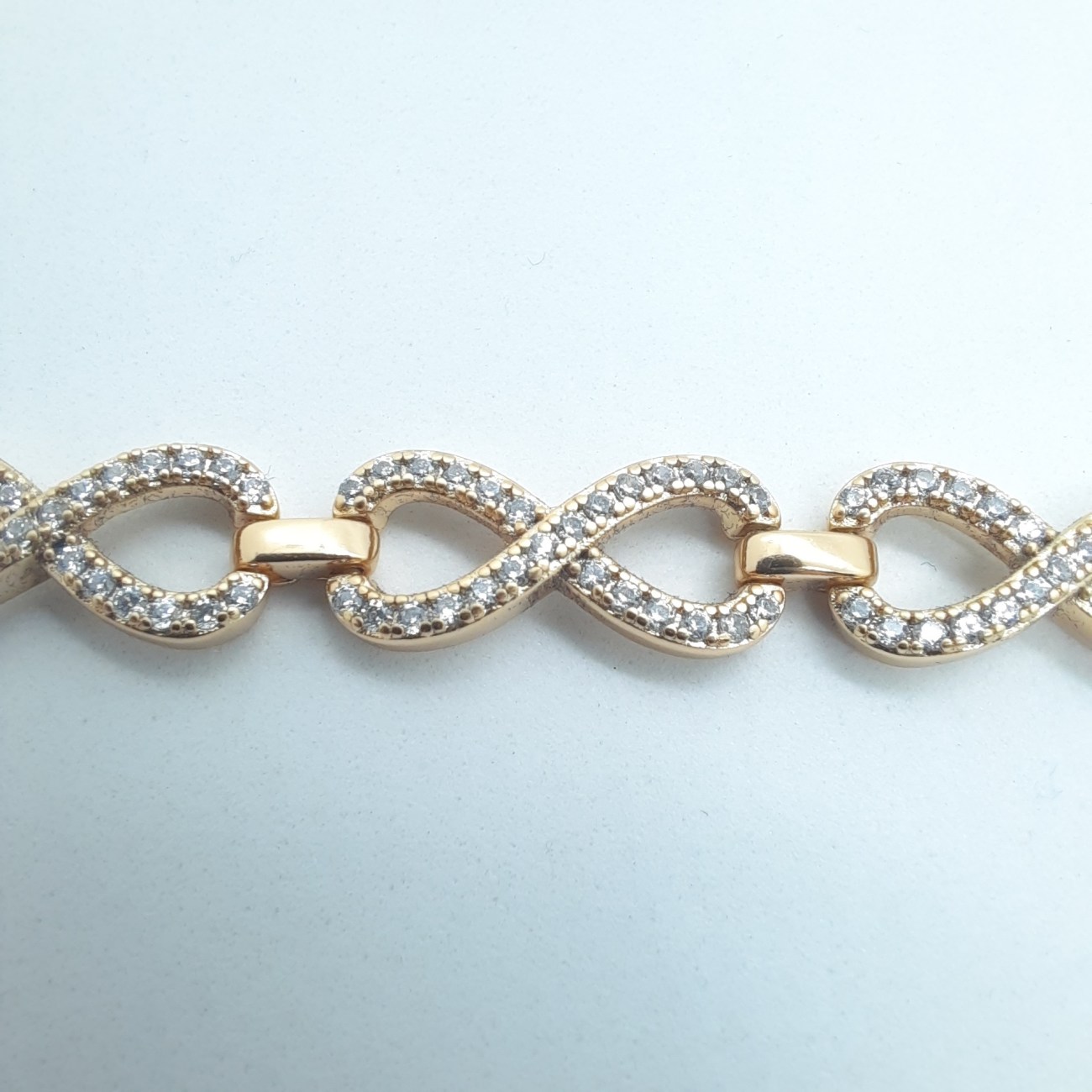 Βραχιόλι ΑΠΕΙΡΟ επίχρυσο ασήμι