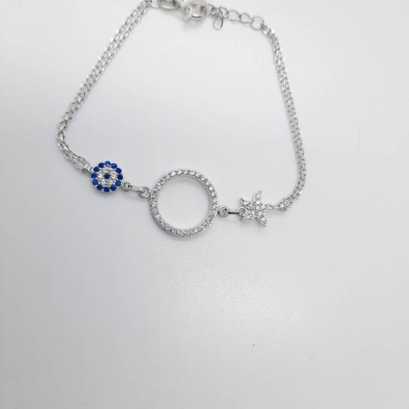 Βραχιόλι κρίκος-ματάκι-αστερίας 