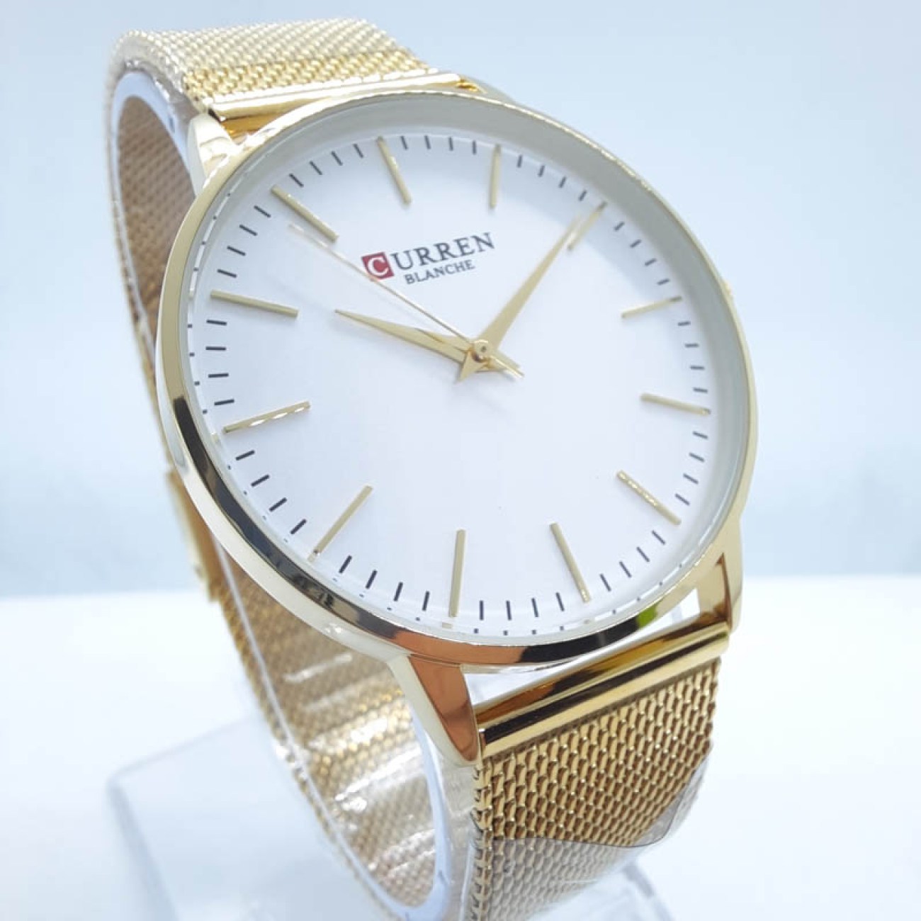 CURREN ρολόι μπρασελέ επίχρυσο