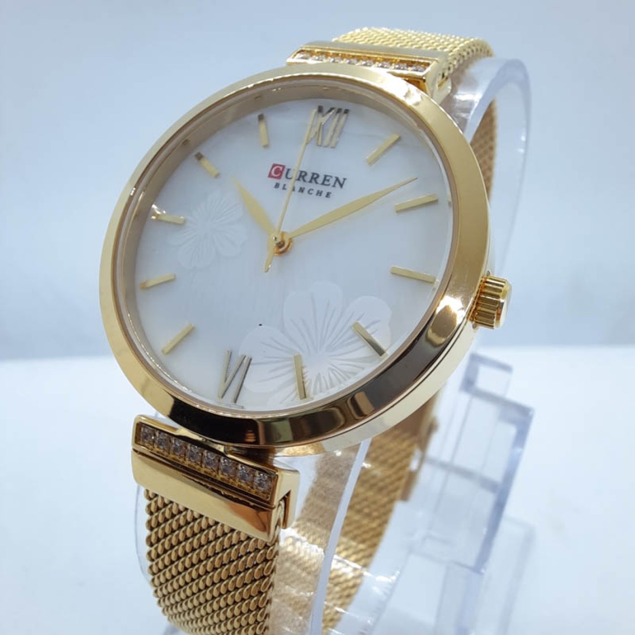 CURREN ρολόι μπρασελέ χρυσαφένιο