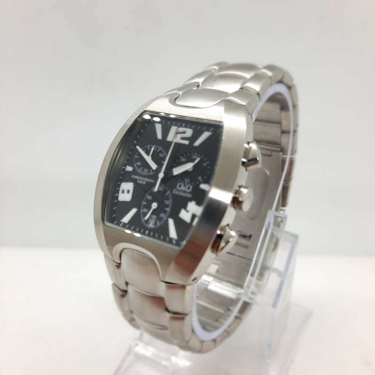 Ρολόι ατσάλι ορθογώνιο καντράν