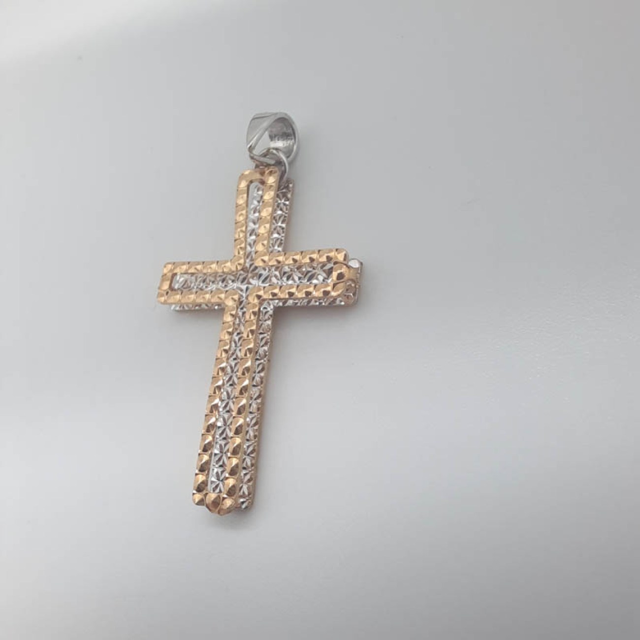 Σταυρός χρυσός λευκόχρυσος eden